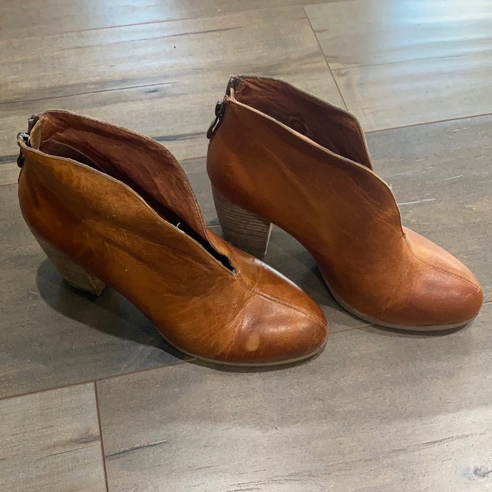 Camel colored booties